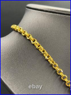 Unisex 22ct Yellow Gold Belcher Link Necklace & Coin Pendant Unisex 22ct Yellow Gold Belcher Link Necklace & Coin Pendant