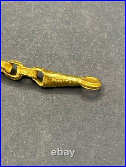 Unisex 22ct Yellow Gold Belcher Link Necklace & Coin Pendant Unisex 22ct Yellow Gold Belcher Link Necklace & Coin Pendant