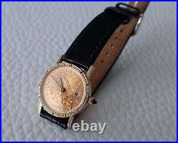 Universal Geneve 18K Solid Yellow Gold Five Dollar Coin Ladies Wristwatch