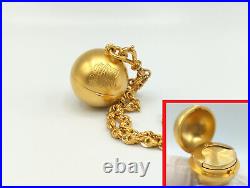 VINTAGE 14k SOLID GOLD Bracelet & Coin Holder Charm One of a Kind! 29.9g- 10