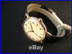 VINTAGE RARE ROLEX PRECISION STEEL AND GOLD COIN EDGE MENS WATCH 1940s