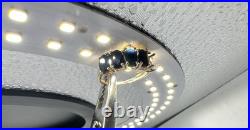 VTG 10k Solid Yellow Gold Dark Blue Black Sapphire Ring Missing Stone SZ 6 READ VTG 10k Solid Yellow Gold Dark Blue Black Sapphire Ring Missing Stone SZ 6 READ