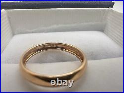 VTG Dainty 14k Solid Rose Gold Engagement Wedding Band SZ 5 Ring Estate Sale