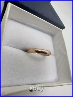 VTG Dainty 14k Solid Rose Gold Engagement Wedding Band SZ 5 Ring Estate Sale