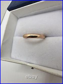 VTG Dainty 14k Solid Rose Gold Engagement Wedding Band SZ 5 Ring Estate Sale