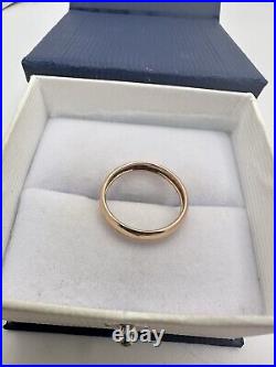 VTG Dainty 14k Solid Rose Gold Engagement Wedding Band SZ 5 Ring Estate Sale