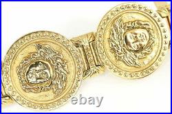Versace Ladies Watch Medusa Coin Watch 7008002 Gold Dial Quartz