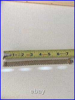 Vintage 14k Solid Gold Bracelet 27.5 Grams Marked 14k Italy Vior Scrap Or Not