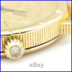 Vintage Corum $5 Liberty Head Gold Coin Watch Quartz 1893