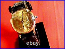 Vintage Mid-size 9ct Gold Trojan Liberty Manual Watch Uk