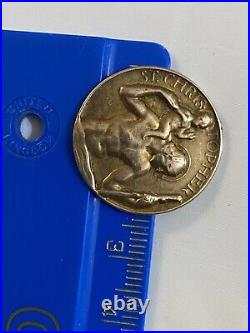 Vintage St Christopher 9ct Solid Gold Coin