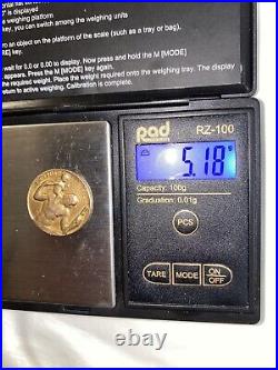 Vintage St Christopher 9ct Solid Gold Coin