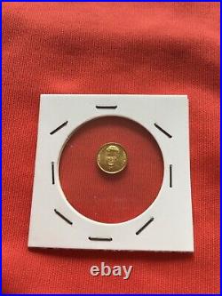 Vintage miniature solid gold COIN 8K Enrico Berlinguer very special