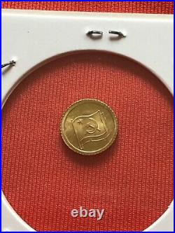 Vintage miniature solid gold COIN 8K Enrico Berlinguer very special