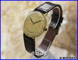 Waltham 18k Solid Gold Coin Vintage 1960s Swiss Manual Mens Rare Watch NV67B