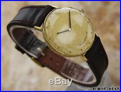 Waltham 18k Solid Gold Coin Vintage 1960s Swiss Manual Mens Rare Watch NV67B