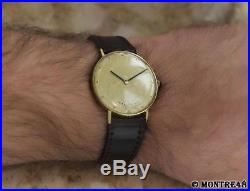 Waltham 18k Solid Gold Coin Vintage 1960s Swiss Manual Mens Rare Watch NV67B