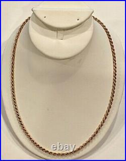 Wow Solid 14k Yellow Gold, 20 1/2, Italian Chain, See Gold Jewelry & Coins