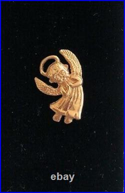 Wow Solid 14k Yellow Gold Angel Charm Pendant- See Gold Coins, Jewelry